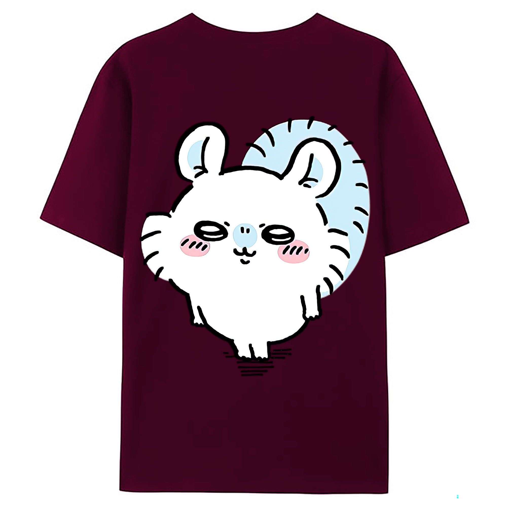 （画像用） ちいかわ モモンガ Chii-kawa Momonga レディース半袖Tシャツ(バックプリント)